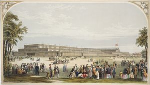 クリスタルパレス、ハイドパーク、1851年のビュー